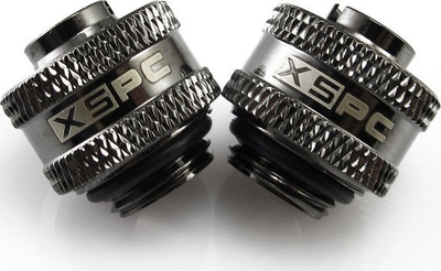Lidhës kompresioni XSPC V2, G1/4, 10/13 mm, krom i zi