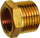 Reduktor pneumatik mesing 3/8" F x 1/2" M, filetë e brendshme, filetë e jashtme