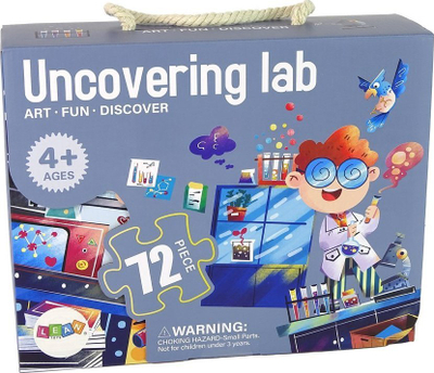 Puzzle edukativ Science Laboratory, 72 elemente, shumëngjyrësh