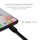 Kabllo USB Green Cell KABGC02, USB A në Lightning, 0.25 m, e zezë