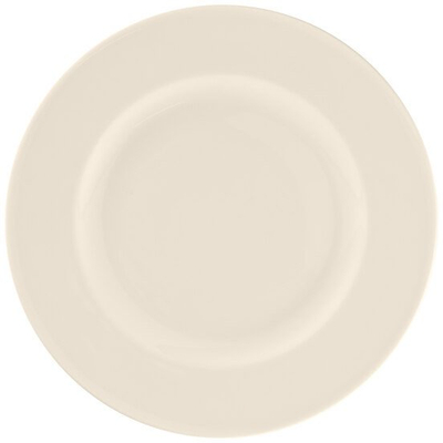 Pjatë e sheshtë RAK Porcelain Bravura, 12.6", porcelan, ngjyrë bone
