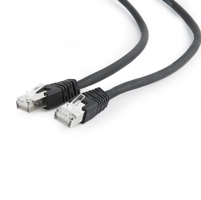 Kabllo Gembird RJ-45/RJ-45 (PP6A-LSZHCU-BK-5M), Cat.6A, S/FTP, 5m, e zezë