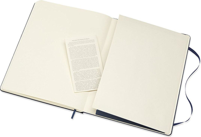 Fletore Moleskine Classic XL, 19x25 cm, kapak i fortë, faqe të bardha