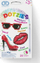 Set ngjitësash dekorativë Diamond Dotz Dotzies Kiss, 3 copë, për fëmijë, shumengjyrësh