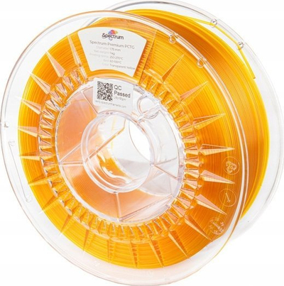 Filament 3D Spectrum Premium PCTG, 1.75mm, 1000g, i verdhë transparent