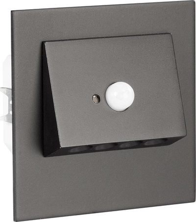 Ndriçues shkalle LED Navi LED1112166, 14V DC, me sensor lëvizje, gri e errët