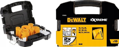 Set sharra rrethore DeWalt BIM Extreme, 13 copë, për dru, metal edhe plastikë