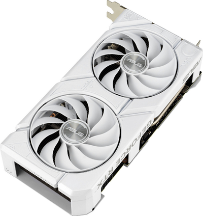 Kartë grafike ASUS Dual GeForce RTX 4060 EVO OC, 8GB GDDR6, e bardhë