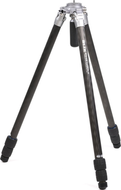 Tripod Slik System Carbon 73, fibër karboni, mban gjer 7 kg, ngjyrë e zezë