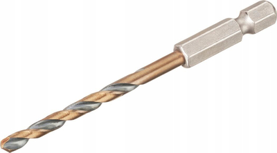 Spiralë stërvitjeje DeWalt Black and Gold, HSS, 4mm, shank hex 1/4"