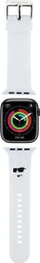 Rrip ore Karl Lagerfeld Rubber NFT Choupette, për Apple Watch 42 44 45mm dhe Ultra, i bardhë