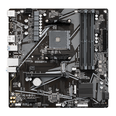 Pllakë amë GigaByte AMD B550 (Ryzen AM4), micro ATX, PCIe 4.0