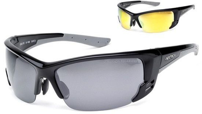 Syze dielli sportive Arctica S-198, polarizuese, me dioptri, me skelet të zi