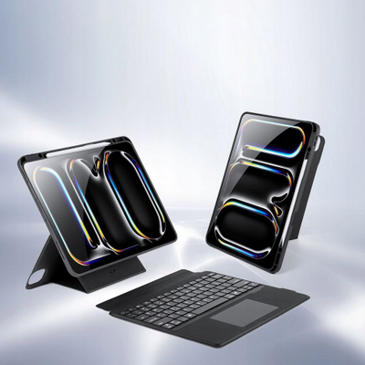 Etui me tastierë Dux Ducis DK për iPad Pro 13 2024, Bluetooth, palosës, e zezë