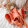 Mbajtse per meme Doudou Cow Mila- 65x35 cm - Coral
