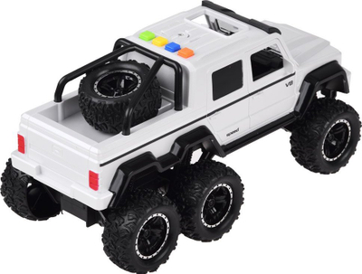 Makina lodër off-road ZA4369, 6 rrota, me drita dhe zë, e bardhë