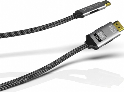 Kabllo HDMI Cian Technology IHM-03T, 3m, lidhës mashkull mashkull, e zezë