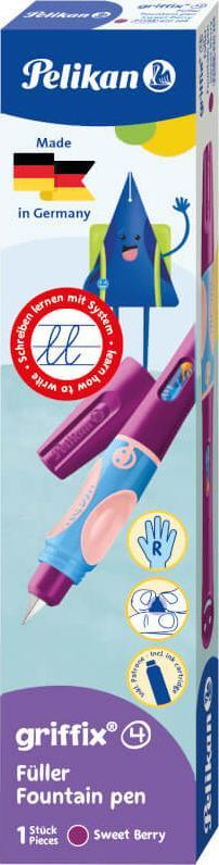Stilolaps me bojë Pelikan Griffix Sweet Berry, për dorën e djathtë, për fëmijë, Sweet Berry