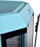 Kuti kompjuteri Thermaltake The Tower 300, Micro Tower, xham i temperuar, turkeze