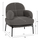 Kolltuk Agnes 74x71x83Hcm (HM9525.21), gri/ zezë