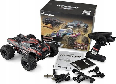 Makinë me telekomandë Amewi Hyper Go Truggy, 1:16, bateri Li Po 1050mAh, e kuqe