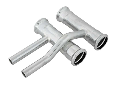 Tee reduktuese çeliku për tubacione, 22 mm, 15 mm, e galvanizuar