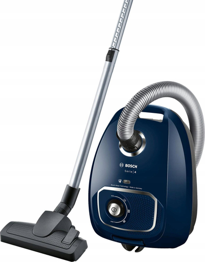 Fshesë me korent Bosch BGLS4X200, me qese, filtër i mirë, blu e errët