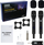 Set mikrofoni pa tel profesional 2.4 GHz, kapsulë dinamike kardioide, lidhje USB‑C, i zi