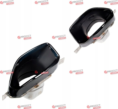 Set dalje shterpash Oneway për BMW 3 Series G20 G21 M-Pack 2018-2022, çelik inox i zi