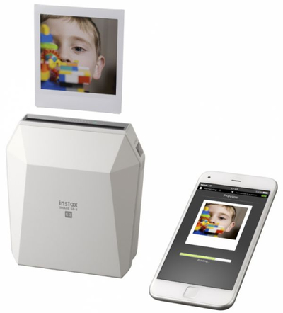 Printer fotosh Fujifilm Instax Share SP-3, Instax Square, Wi-Fi, i bardhë