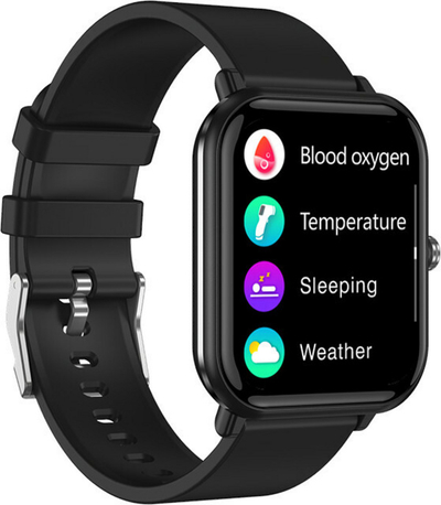 Orë e mençur Wotchi Smartwatch W9PRO, e zezë