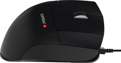 Maus Contour Design Unimouse ergonomic për dorën e majtë, 2800 DPI, USB Type A, i zi