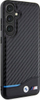 Futrollë telefoni BMW Leather Carbon për Samsung Galaxy S24+, material lëkurë dhe karbon, mbrojtje TPU, ngjyrë e zezë
