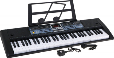 Sintetizator për kalamaj MQ-6136, 61 taste, me mikrofon, i zi