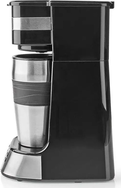 Електричен апарат за кафе Single Serve, 1 шолја, 0.42L, дигитален тајмер, црн
