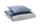 Set mbulojë jorgani RITA, 150x210 cm, satin pambuku, blu denim