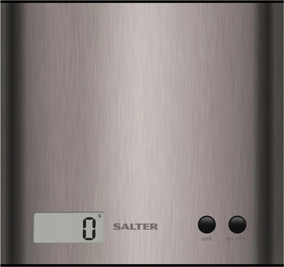 Peshore kuzhine elektronike Salter Arc, inoks, ekran LCD, gri metalike