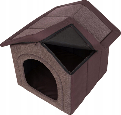 Strehë për qen Hobbydog R1 Inari, kennel i brendshëm, kafe e errët