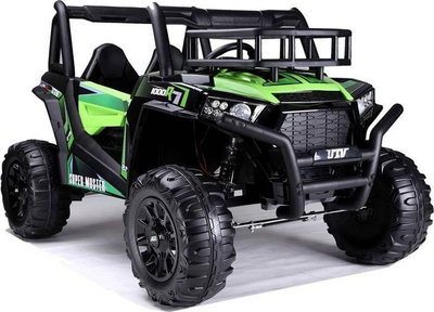 Makine elektrike për kalamaj JS360, 24V 2x200W, sedilje me eko-lëkurë, jeshile