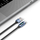 Kabllo karikuese Tech-Protect UltraBoost me LED, USB-A në USB-C, 66W 6A, 1m, blu