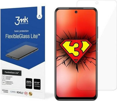 Xham mbrojtës 3mk FlexibleGlass Lite për Xiaomi Redmi Note 10, 0.16mm, transparent