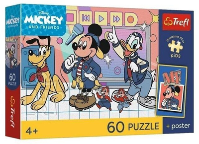Puzzle Trefl Premium Plus Kids Mickey and Friends, 60 pjesë, 4+