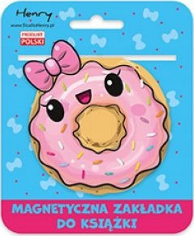 Shenjë magnetike librash IF Henry Donut, me fjongo, rozë