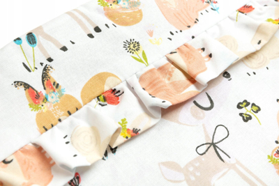 Mbrojtës krevati për bebe COT BUMPER PICNIC, 120x60 cm, pambuk, shumëngjyrësh