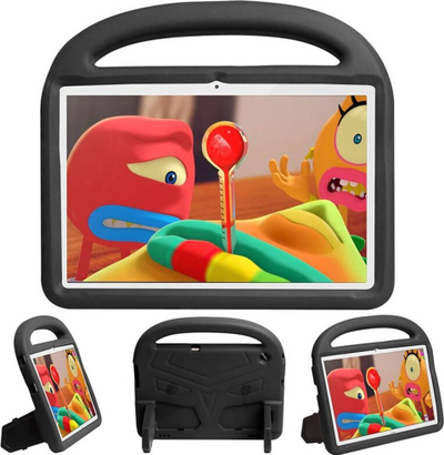 Mbrojtëse tableti FunColor për Huawei MediaPad T3 10, shkumë EVA, me dorezë dhe stand, e zezë