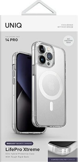 Kallëp Uniq LifePro Xtreme MagClick për iPhone 14 Pro 6.1", magnetik, transparent