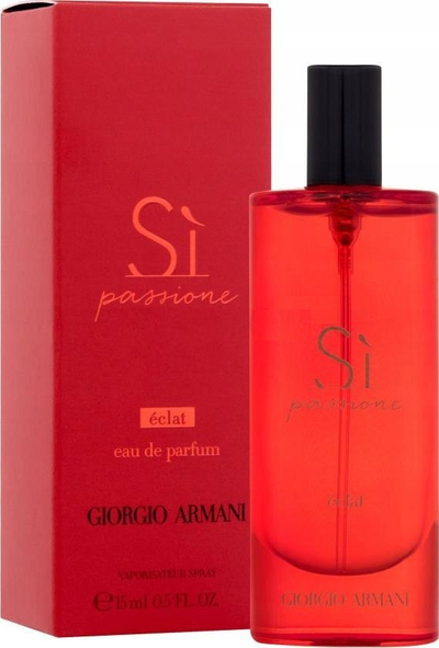Parfum goca Giorgio Armani Si Passione Eclat Eau de Parfum, 15 ml, i kuq