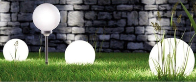 Set llambash diellore Milky Globe, 10x35cm, 12 copë, e bardhë