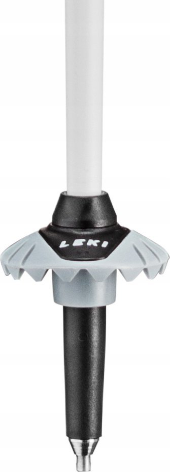 Bastun ski Leki Airfoil 3D, 125 cm, alumini, të bardhë neoni dhe antracit