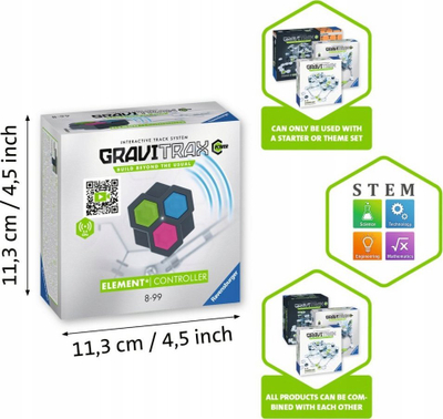 Aksesor lodre Ravensburger GraviTrax POWER Element Controller, elektronik, për kalamaj 8+, shumëngjyrësh